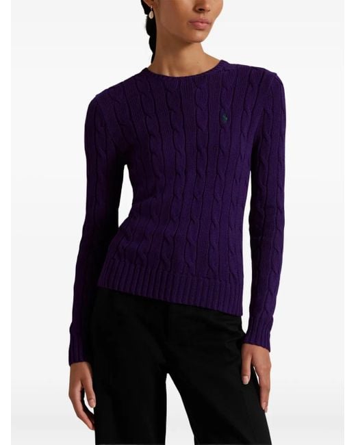Polo Ralph Lauren Blue Cable-Knit Sweater