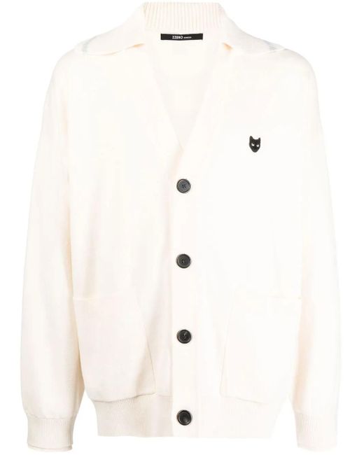 ZZERO BY SONGZIO Natural Cardigan Mit V-Ausschnitt