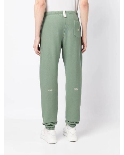 Advisory Board Crystals Green Drawstring-Waist Joggers for men