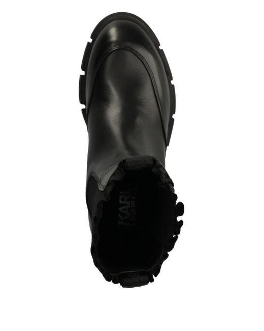 Botas Aria Ruffle Karl Lagerfeld de color Black