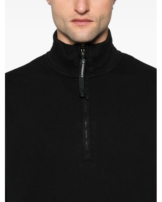 メンズ C P Company フリース スウェットシャツ Black