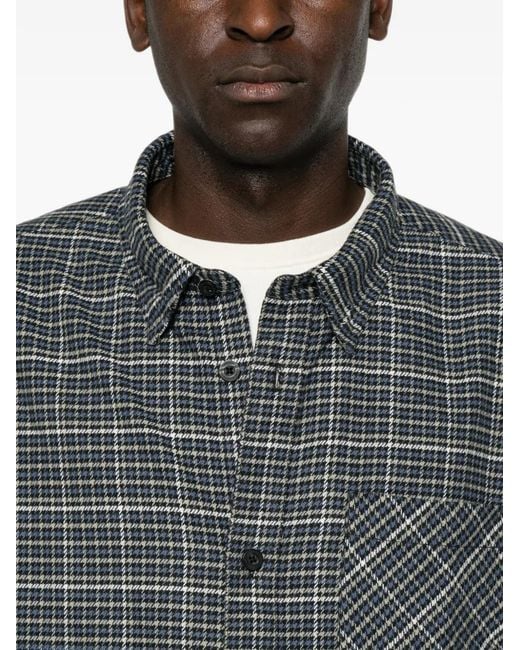 Carhartt Gray Check-Pattern Cotton Shirt for men