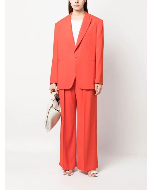 Aspesi Red Single-Breasted Blazer
