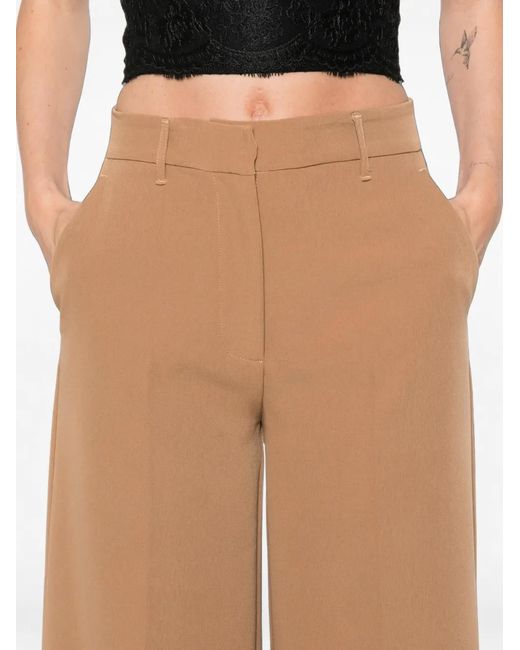 ERMANNO FIRENZE Natural Palazzo Pants