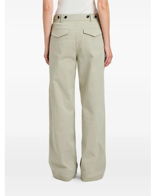 Pantalones anchos con pinzas Proenza Schouler de color Green