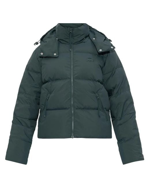 Lacoste Green Hooded Down Jacket