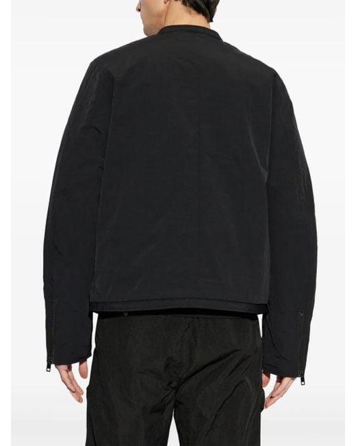 DIESEL Black Light Jackets for men