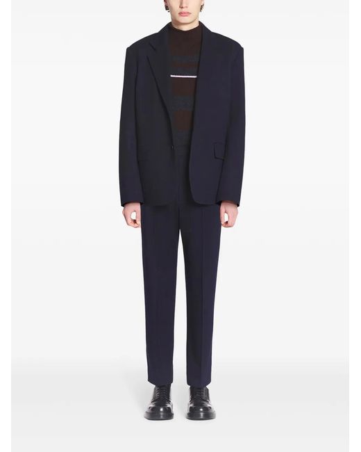 Lanvin Blue Elasticated-Waist Trousers for men