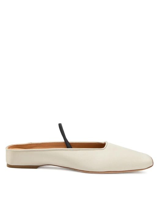 Calvin Klein White Kate Strap Ballet Flats