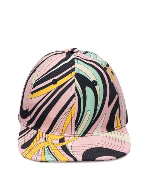 Emilio Pucci Gray Printed Cap