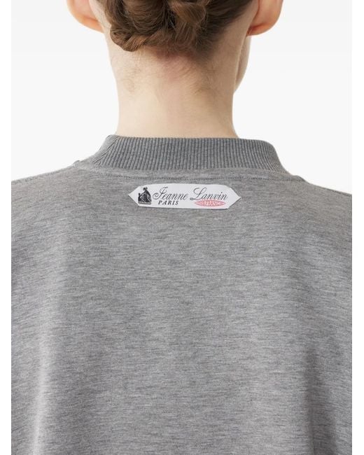 Sudadera Con Cinturón Lanvin de color Gray