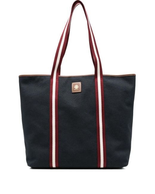 Borsa Tote A Righe di Bally in Black