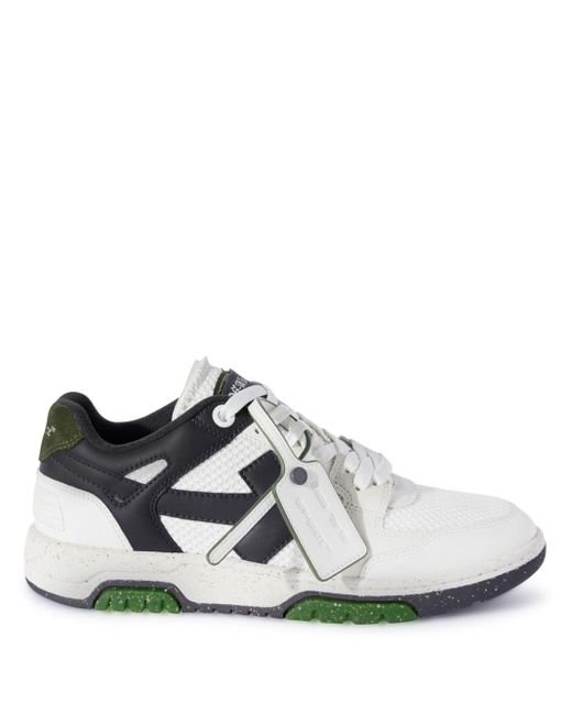 Off-White c/o Virgil Abloh White Slim Out Of Office Colour-block Sneakers for men