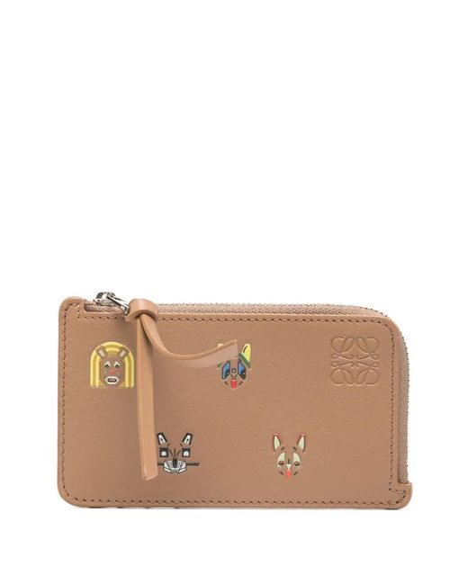 Loewe Natural Leather Zipped Card Case