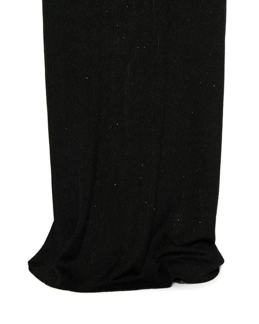 Tom Ford Geribbelde Rok Verfraaid Met Pailletten in het Black