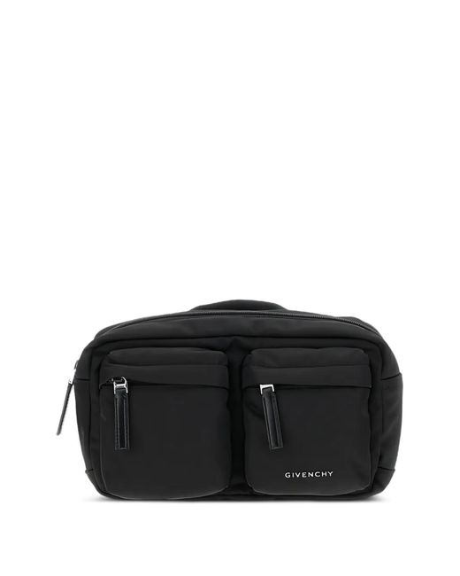 Givenchy Black Pockets Messenger Bag for men