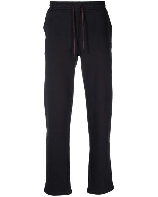 Corneliani Blue Drawstring Slim-Cut Trousers for men