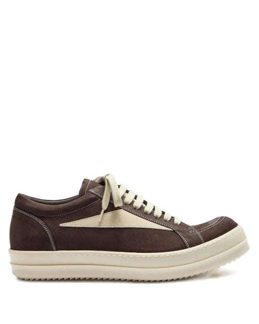 メンズ Rick Owens Concordians Vintage Low Top Sneakers Brown