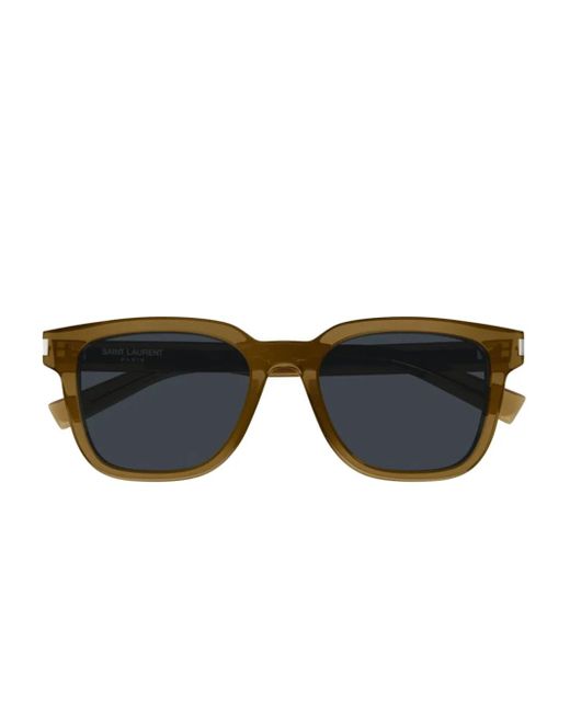 Saint Laurent Black Translucent Square-Frame Acetate Sunglasses for men
