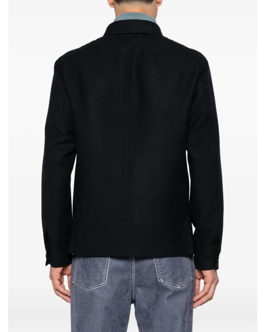 Tom Ford Button-Down Shirtjack Met Klepzak in het Black voor heren