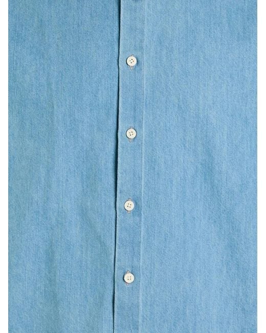 NN07 Blue Casper Buttoned Shirt for men