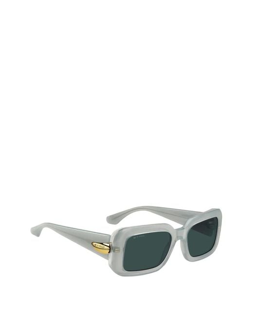 Etro Green Rectangle-Frame Sunglasses