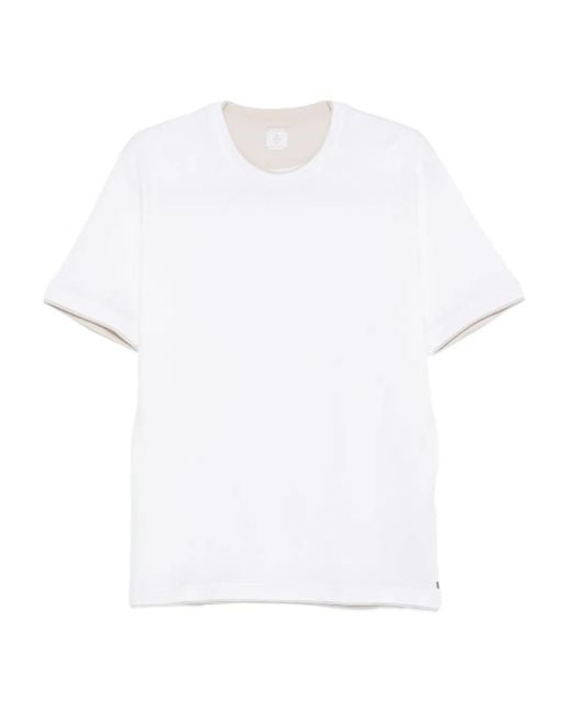 Eleventy White Cotton T-Shirt for men
