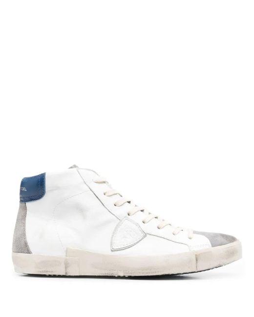 メンズ Philippe Model Prsx ハイカット スニーカー White