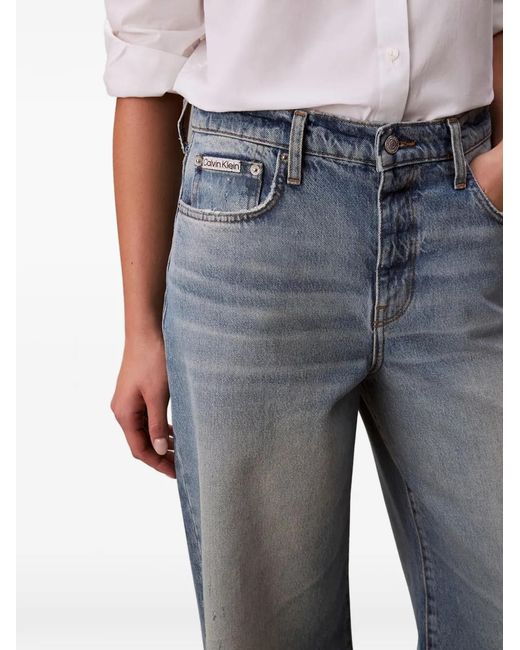 Calvin Klein Blue Distressed Jeans