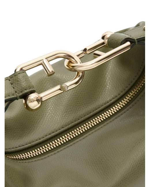 Furla Green Small Tonie Shoulder Bag