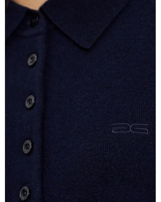 Gestuz Blue Short-Sleeve Polo Top