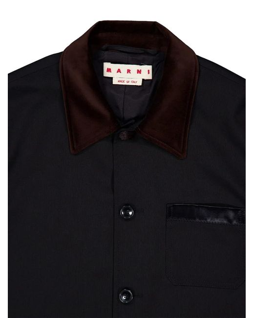 Marni Black Pocket Collar Jacket for men