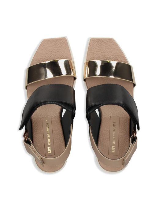 United Nude Black 100Mm Delta Sandals