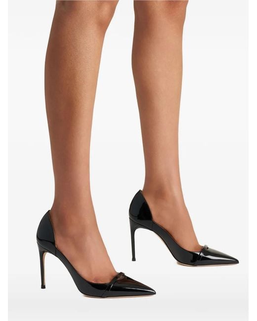 Malone Souliers Black Crawford Pointed-Toe Pumps