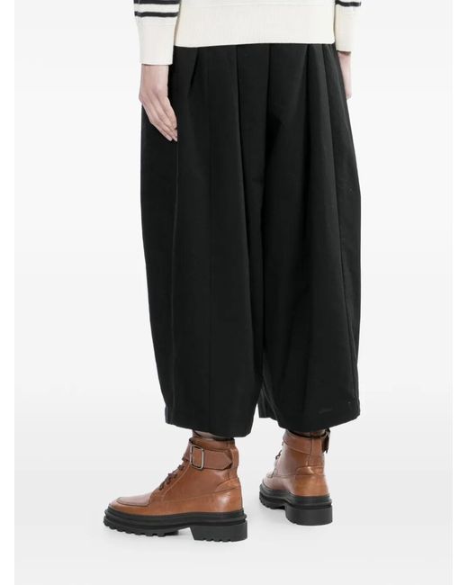 Toga Black Tapered-Leg Trousers