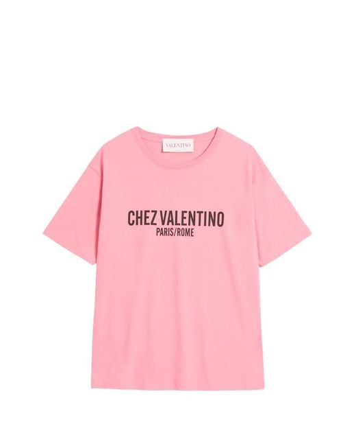 Valentino Garavani Pink Printed T-Shirt
