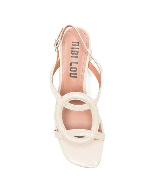 Bibi Lou Natural Buckle-Fastening Sandals