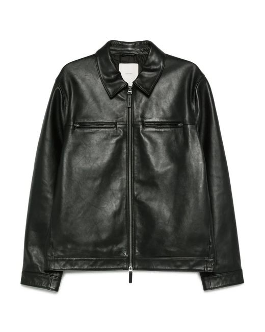 Calvin Klein Leren Jack in het Black voor heren