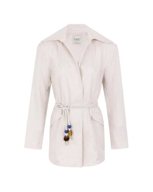CAYET White Julia Overshirt
