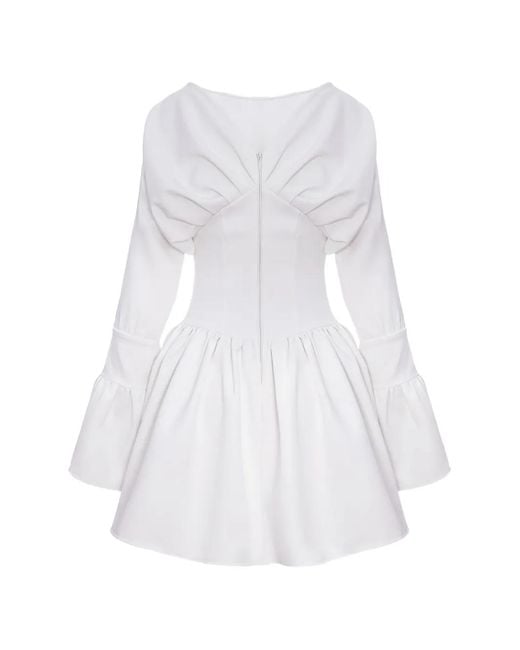Hamza White Nyssa Cloth Dress