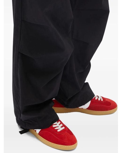 MSGM Blue Wide-Leg Trousers for men