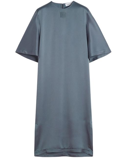 Lanvin Blue Satin Dress