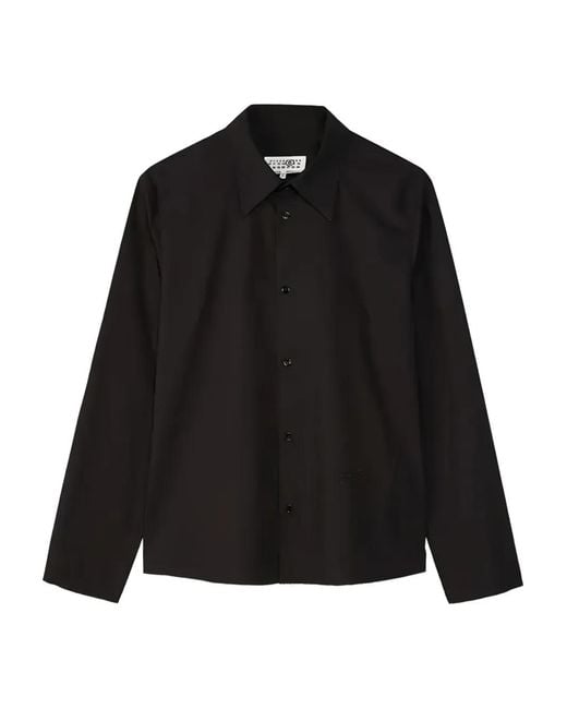 MM6 by Maison Margiela Black Buttoned Shirt for men
