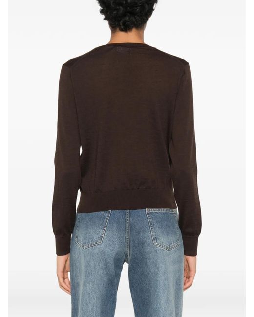 Polo Ralph Lauren Black Embroidered-Logo Sweater