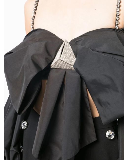 Haut Oversize À Détail De Nœud Area en coloris Black