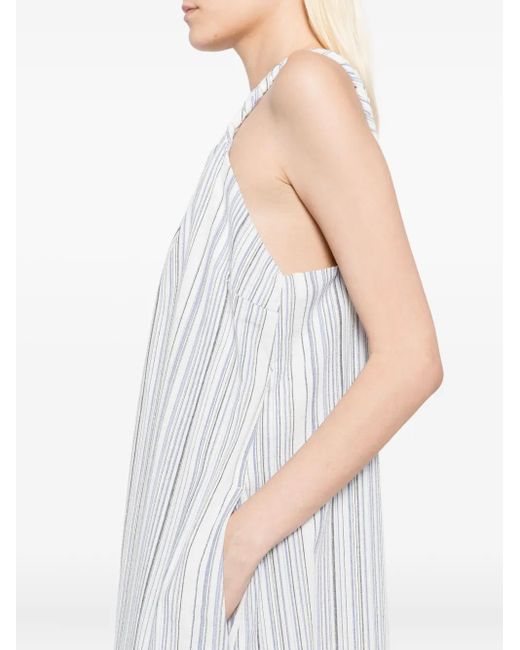 B+ AB White Sleeveless Dress