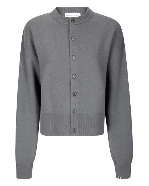 Extreme Cashmere Chou ボタン カーディガン Gray