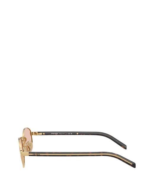 Prada Pink Oval-Frame Sunglasses