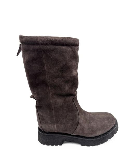Patrizia Bonfanti Black Ryoko Suede Boots