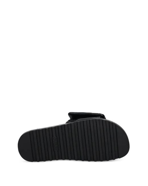 Guess Black Gesteppte Pantoletten